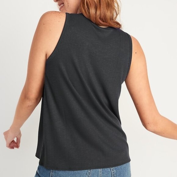 M Gray Ribbed Tank - Picture 2 of 7